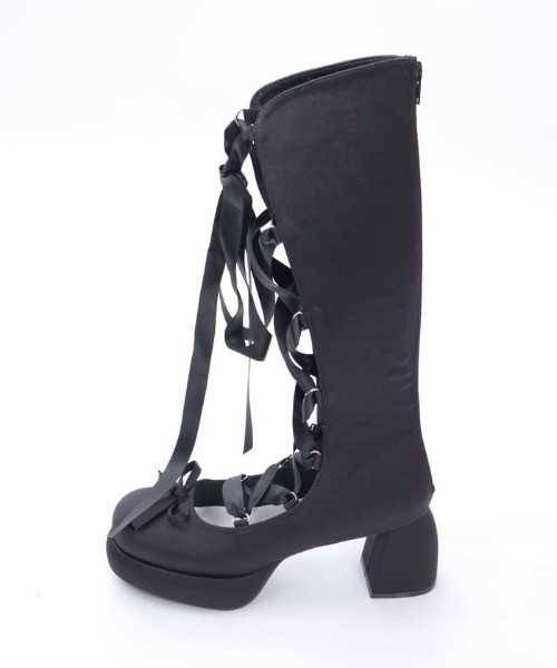 axes femme｜レースアップサテンシューズ | Rakuten Fashion