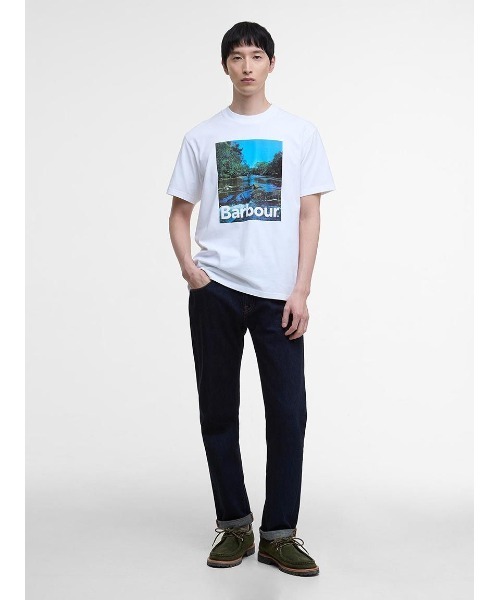 Barbour(バブアー)の「Sprouston グラフィックTシャツ(Tシャツ/カットソー・メンズ・ホワイト・34/36/38/40/42)」の4枚目の写真