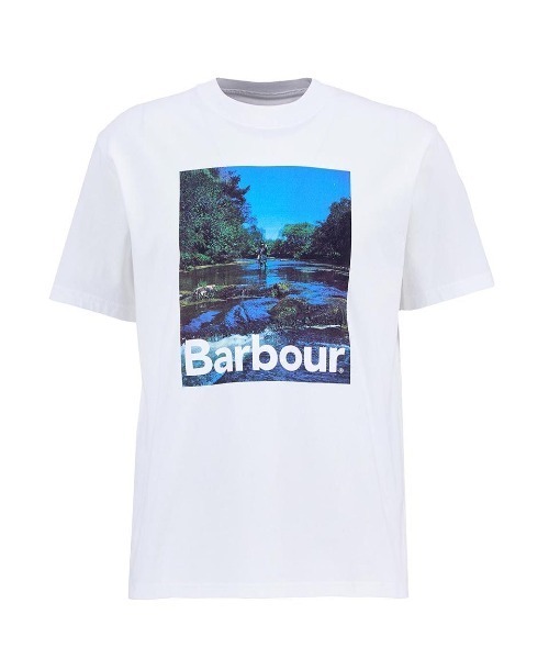 Barbour(バブアー)の「Sprouston グラフィックTシャツ(Tシャツ/カットソー・メンズ・ホワイト・34/36/38/40/42)」の2枚目の写真