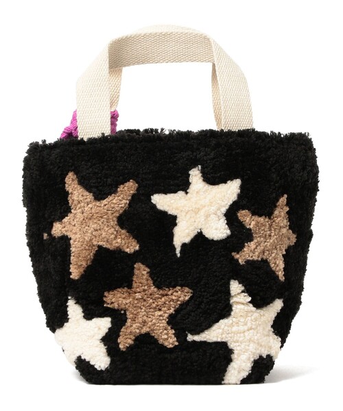 Ray BEAMS(レイビームス)の「【別注】Lilas Campbell / スター トートバッグ(トートバッグ・レディース・ブラック/ダークブラウン・ONE SIZE)」の5枚目の写真
