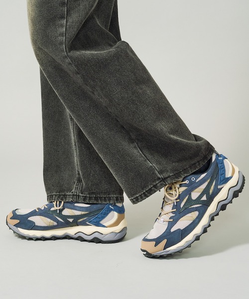MIZUNO（ミズノ　）の「【MIZUNO】WAVE MUJIN TL スニーカー（スニーカー・メンズ・ネイビー/ブラウン・28cm/27.5/27cm/26.5/28.5cm）」の3枚目の写真