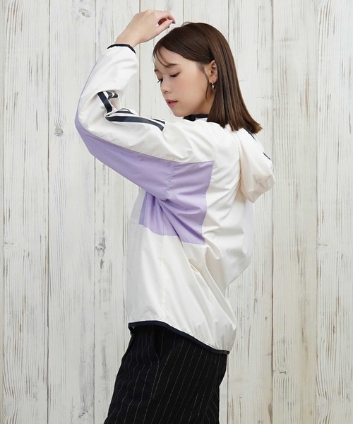 最終値下げ【未使用】ダイアグラム イレギュラー スリーブ ジャケット セール】adidas/アディダス スリーストライプ/ナイロンジャケット