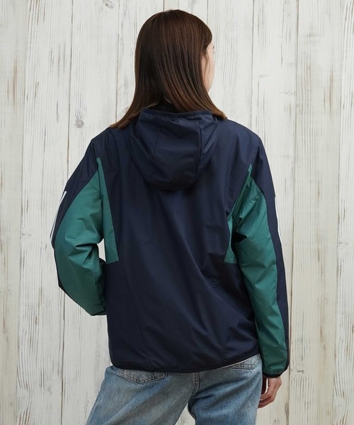 adidas 緑色 ストライプ ナイロンジャケット XXL adidas/アディダス スリーストライプ/ナイロンジャケット NCX84