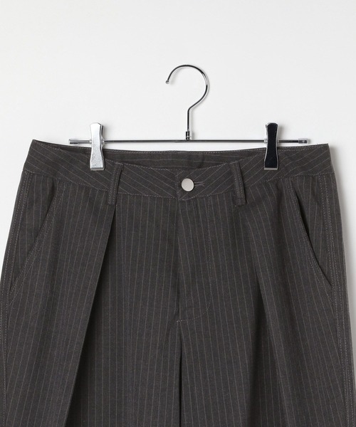 3.3 Field Trip （3.3フィールドトリップ）の「3.3 Field Trip／ストライプスラックス（その他パンツ・メンズ・ブラック・LARGE/MEDIUM）」の9枚目の写真