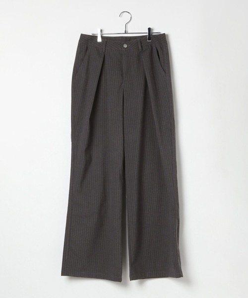 3.3 Field Trip （3.3フィールドトリップ）の「3.3 Field Trip／ストライプスラックス（その他パンツ・メンズ・ブラック・LARGE/MEDIUM）」の7枚目の写真