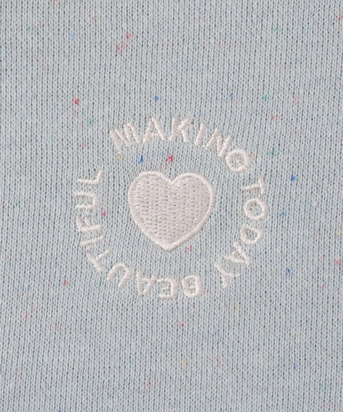 PUPPAPUPO（プッパプーポ）の「カラーネップ スウェット トレーナー（スウェット・キッズ・ブルー/グレイッシュベージュ/アイボリー・100/90/80/110）」の7枚目の写真