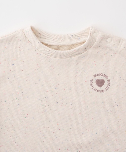 PUPPAPUPO（プッパプーポ）の「カラーネップ スウェット トレーナー（スウェット・キッズ・ブルー/グレイッシュベージュ/アイボリー・100/90/80/110）」の17枚目の写真