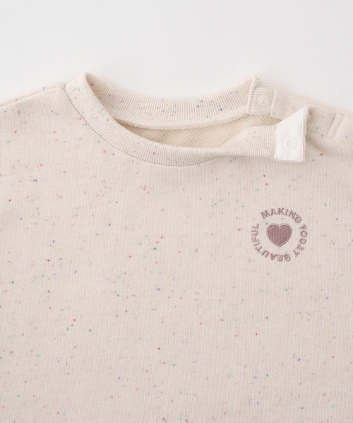 PUPPAPUPO（プッパプーポ）の「カラーネップ スウェット トレーナー（スウェット・キッズ・ブルー/グレイッシュベージュ/アイボリー・100/90/80/110）」の18枚目の写真