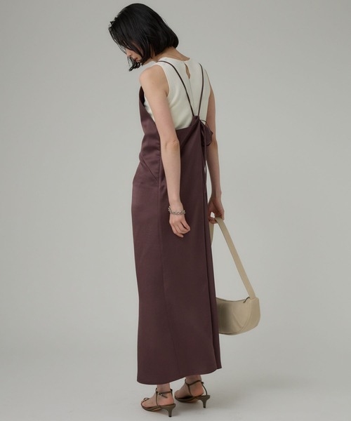 BABYLONE（バビロン）の「ヴィンテージサテンワンピース（ワンピース・レディース・グレー/ブラウン・フリー）」の11枚目の写真