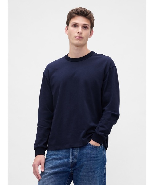 セール】オーバーサイズ クロップド Tシャツ 長袖（Tシャツ/カットソー