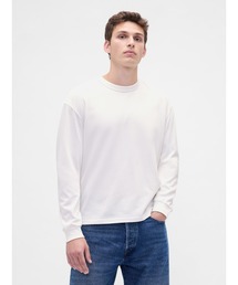 GAP | オーバーサイズ クロップド Tシャツ 長袖(Tシャツ/カットソー)