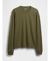 GAP（ギャップ）の「オーバーサイズ クロップド Tシャツ 長袖（Tシャツ/カットソー）」