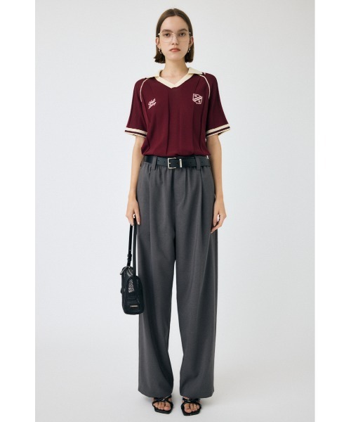 MOUSSY(マウジー)の「H/S KNIT GAME シャツ(ニット/セーター・レディース・ダークネイビー/バーガンディー/グレー/オフホワイト・FREE)」の12枚目の写真