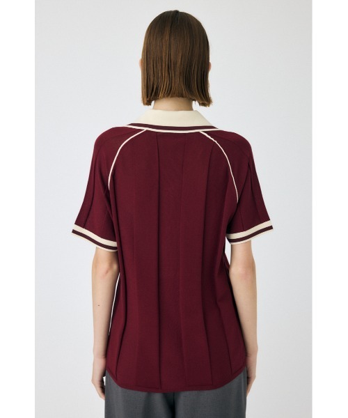 MOUSSY(マウジー)の「H/S KNIT GAME シャツ(ニット/セーター・レディース・ダークネイビー/バーガンディー/グレー/オフホワイト・FREE)」の19枚目の写真