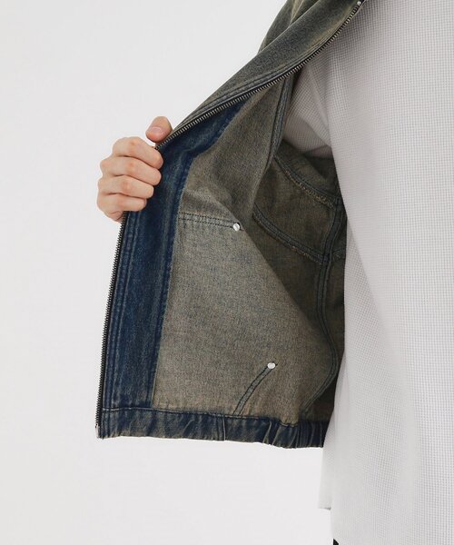 tk.TAKEO KIKUCHI(ティーケータケオキクチ)の「ヴィンテージライクデニムジップパーカ(パーカー・メンズ・ブラウン系その他/ブルー・03/02)」の19枚目の写真