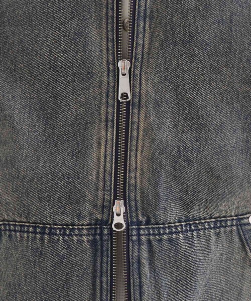 tk.TAKEO KIKUCHI(ティーケータケオキクチ)の「ヴィンテージライクデニムジップパーカ(パーカー・メンズ・ブラウン系その他/ブルー・03/02)」の20枚目の写真