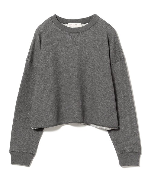 B:MING by BEAMS（ビーミングバイビームス）の「SIMPLE YET ローゲージ スウェット プルオーバー（スウェット・レディース・グレー/ネイビー・ONE SIZE）」の7枚目の写真