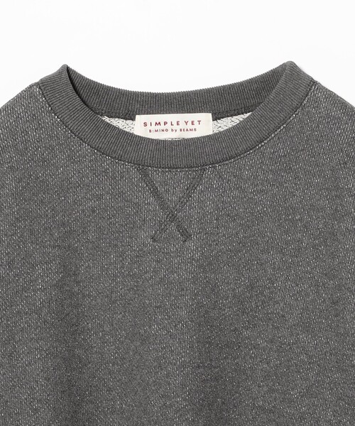 B:MING by BEAMS（ビーミングバイビームス）の「SIMPLE YET ローゲージ スウェット プルオーバー（スウェット・レディース・グレー/ネイビー・ONE SIZE）」の8枚目の写真