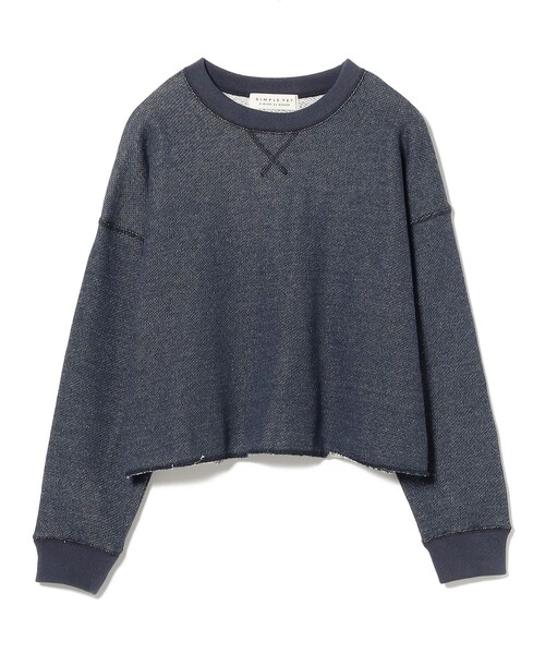 B:MING by BEAMS（ビーミングバイビームス）の「SIMPLE YET ローゲージ スウェット プルオーバー（スウェット・レディース・グレー/ネイビー・ONE SIZE）」の16枚目の写真