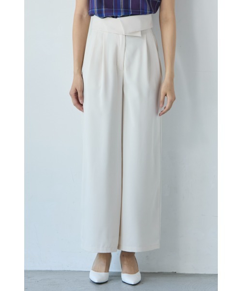 M.deux（エムドゥ）の「デザインウエストパンツ（その他パンツ・レディース・ブラック/オフホワイト・MEDIUM）」の5枚目の写真