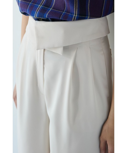 M.deux（エムドゥ）の「デザインウエストパンツ（その他パンツ・レディース・ブラック/オフホワイト・MEDIUM）」の8枚目の写真