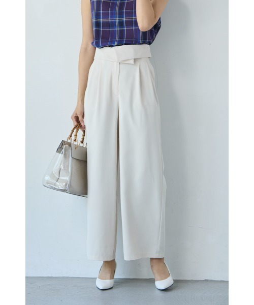 M.deux(エムドゥ)の「デザインウエストパンツ(その他パンツ・レディース・ブラック/オフホワイト・MEDIUM)」の17枚目の写真