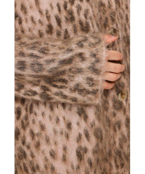 セール】JQ LEOPARD C/D ジャガード レオパード カーディガン 秋服 冬