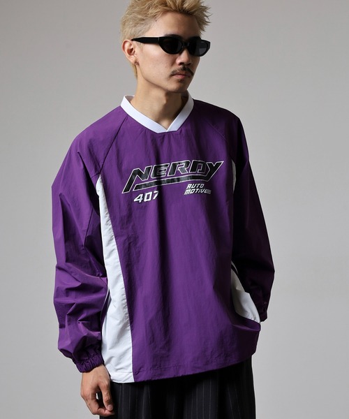 NERDY(ノルディ)の「サイドストリングレーシングウォームアップ(Tシャツ/カットソー・メンズ・イエロー/パープル・M/S)」の16枚目の写真