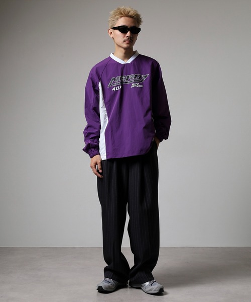 NERDY(ノルディ)の「サイドストリングレーシングウォームアップ(Tシャツ/カットソー・メンズ・イエロー/パープル・M/S)」の20枚目の写真
