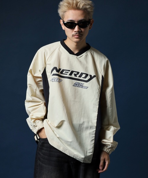 NERDY(ノルディ)の「サイドストリングレーシングウォームアップ(Tシャツ/カットソー・メンズ・イエロー/パープル・M/S)」の21枚目の写真