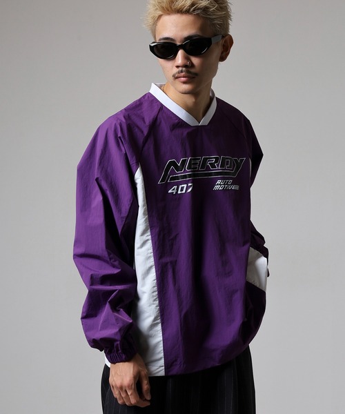 NERDY(ノルディ)の「サイドストリングレーシングウォームアップ(Tシャツ/カットソー・メンズ・イエロー/パープル・M/S)」の19枚目の写真