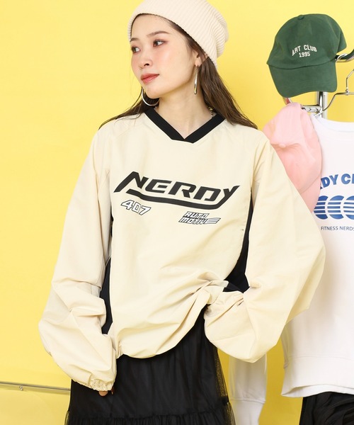 NERDY(ノルディ)の「サイドストリングレーシングウォームアップ(Tシャツ/カットソー・メンズ・イエロー/パープル・M/S)」の12枚目の写真