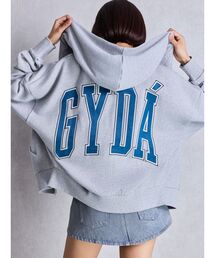 パーカー GYDA LOOSEスウェットZIP UPパーカー レディース ジェイダ GYDA MILIGY LOOSEスウェットパーカー （ブラック