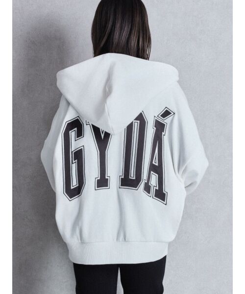 GYDA（ジェイダ）の「GYDA LOOSEスウェットZIP UPパーカー（パーカー・レディース・オフホワイト/グレー/ブラック・FREE）」の2枚目の写真