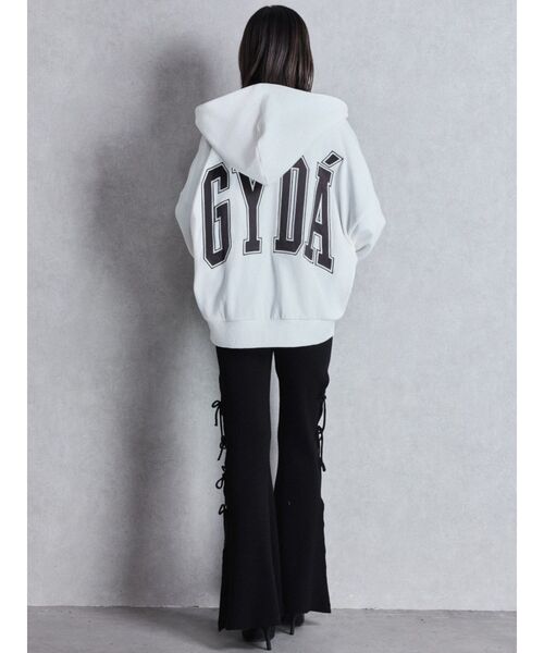 GYDA（ジェイダ）の「GYDA LOOSEスウェットZIP UPパーカー（パーカー・レディース・オフホワイト/グレー/ブラック・FREE）」の9枚目の写真