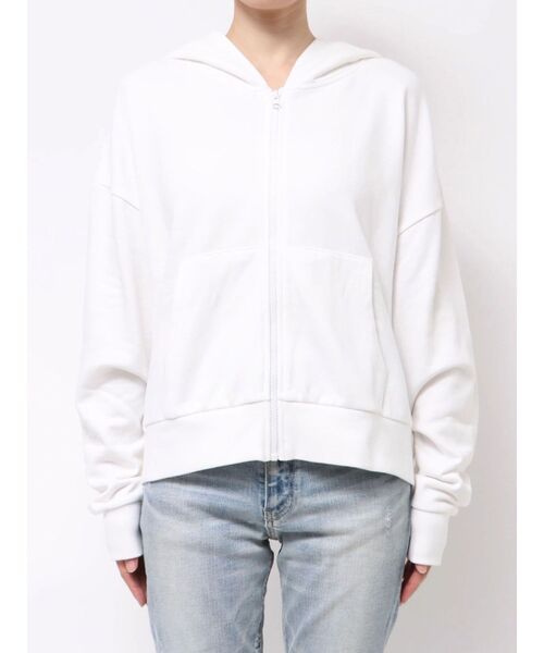 GYDA（ジェイダ）の「GYDA LOOSEスウェットZIP UPパーカー（パーカー・レディース・オフホワイト/グレー/ブラック・FREE）」の10枚目の写真