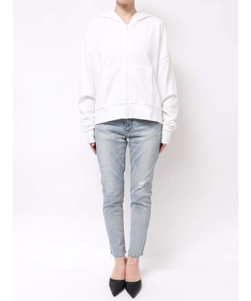 GYDA（ジェイダ）の「GYDA LOOSEスウェットZIP UPパーカー（パーカー・レディース・オフホワイト/グレー/ブラック・FREE）」の21枚目の写真