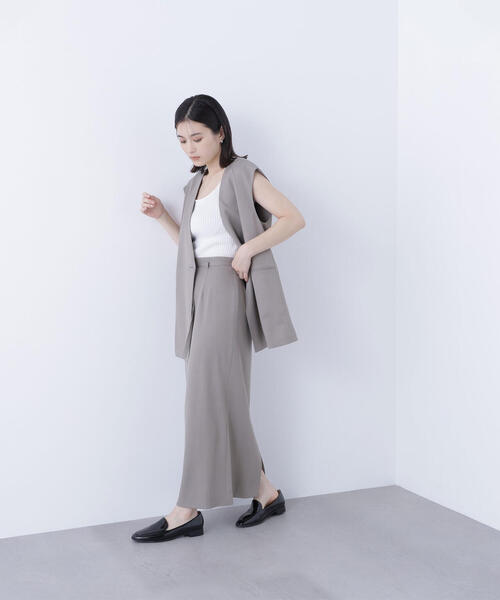 NATURAL BEAUTY BASIC(ナチュラルビューティーベーシック)の「◇ボクシージレ&ナロースカート(ワンピース・レディース・カーキ/ブラウン・P/S/MEDIUM)」の16枚目の写真