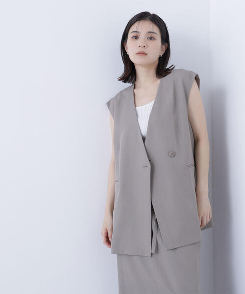 NATURAL BEAUTY BASIC(ナチュラルビューティーベーシック)の「◇ボクシージレ&ナロースカート(ワンピース・レディース・カーキ/ブラウン・P/S/MEDIUM)」の20枚目の写真
