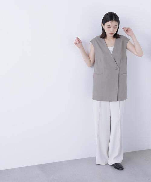 NATURAL BEAUTY BASIC(ナチュラルビューティーベーシック)の「◇ボクシージレ&ナロースカート(ワンピース・レディース・カーキ/ブラウン・P/S/MEDIUM)」の21枚目の写真