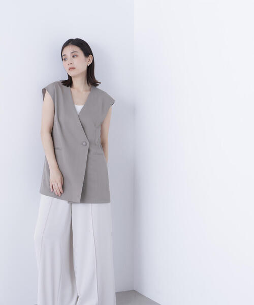 NATURAL BEAUTY BASIC(ナチュラルビューティーベーシック)の「◇ボクシージレ&ナロースカート(ワンピース・レディース・カーキ/ブラウン・P/S/MEDIUM)」の22枚目の写真
