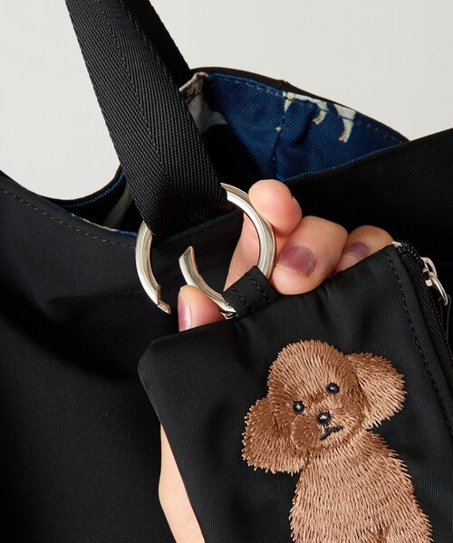 BEARDSLEY（ビアズリー）の「Dogポーチ（ポーチ・レディース・ホワイト/ブラウン/ベージュ系その他/ベージュ系その他2/ブラック系その他/ベージュ系その他3/ブラック系その他2・FREE）」の9枚目の写真