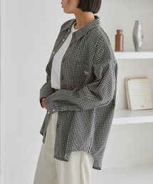 PENNEYS | PENNEYS/ペニーズ 別注 <抗菌/防臭/イージーケア> THE FOX ロゴ ワンポイントワッペン刺繍 アソートデザイン オーバーサイズ  レギュラーカラー長袖シャツ(シャツ/ブラウス)