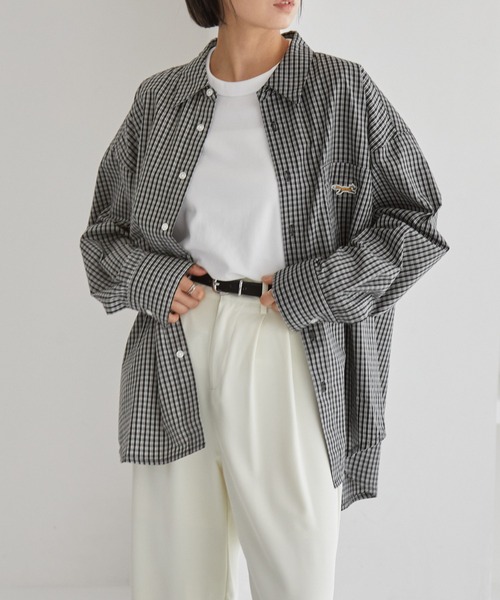 Fox 長袖シャツとパンツ セット グレー PENNEYS/ペニーズ 別注 <抗菌/防臭/イージーケア> THE FOX ロゴ ワン