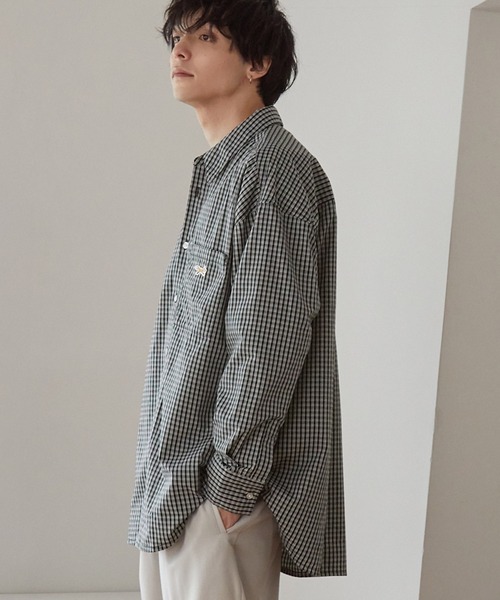 Fox 長袖シャツとパンツ セット グレー PENNEYS/ペニーズ 別注 <抗菌/防臭/イージーケア> THE FOX ロゴ ワン