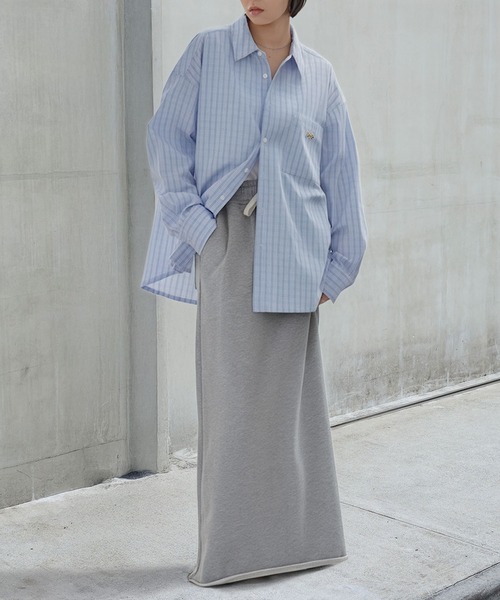 Fox 長袖シャツとパンツ セット グレー PENNEYS/ペニーズ 別注 <抗菌/防臭/イージーケア> THE FOX ロゴ ワン