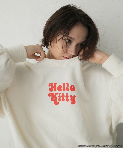 HELLO KITTY × forksy.】アソート フロントロゴプリント オーバー