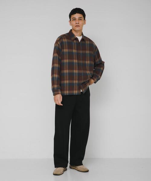 URBAN RESEARCH Sonny Label（アーバンリサーチサニーレーベル）の「リラックスフィットチェックレギュラーシャツ（シャツ/ブラウス・メンズ・ブルー系その他/グレー系その他/ブラウン系その他・MEDIUM/LARGE）」の8枚目の写真