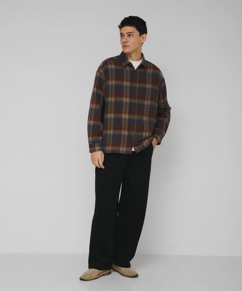 URBAN RESEARCH Sonny Label（アーバンリサーチサニーレーベル）の「リラックスフィットチェックレギュラーシャツ（シャツ/ブラウス・メンズ・ブルー系その他/グレー系その他/ブラウン系その他・MEDIUM/LARGE）」の9枚目の写真