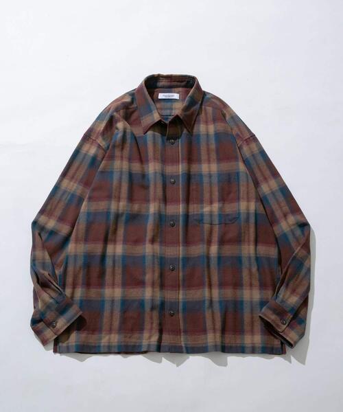 URBAN RESEARCH Sonny Label（アーバンリサーチサニーレーベル）の「リラックスフィットチェックレギュラーシャツ（シャツ/ブラウス・メンズ・ブルー系その他/グレー系その他/ブラウン系その他・MEDIUM/LARGE）」の13枚目の写真